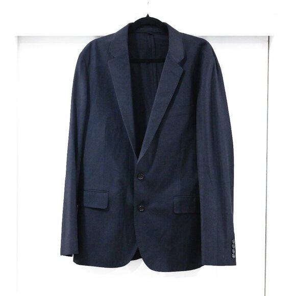 J Crew Size 44R Ludlow Wool Cotton Unstructured Navy Blazer - Picture 1 of 11